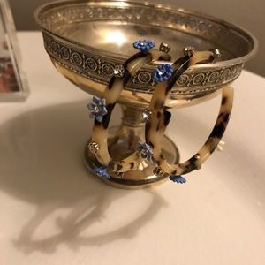 J. Crew Tortoise Flower Hoops